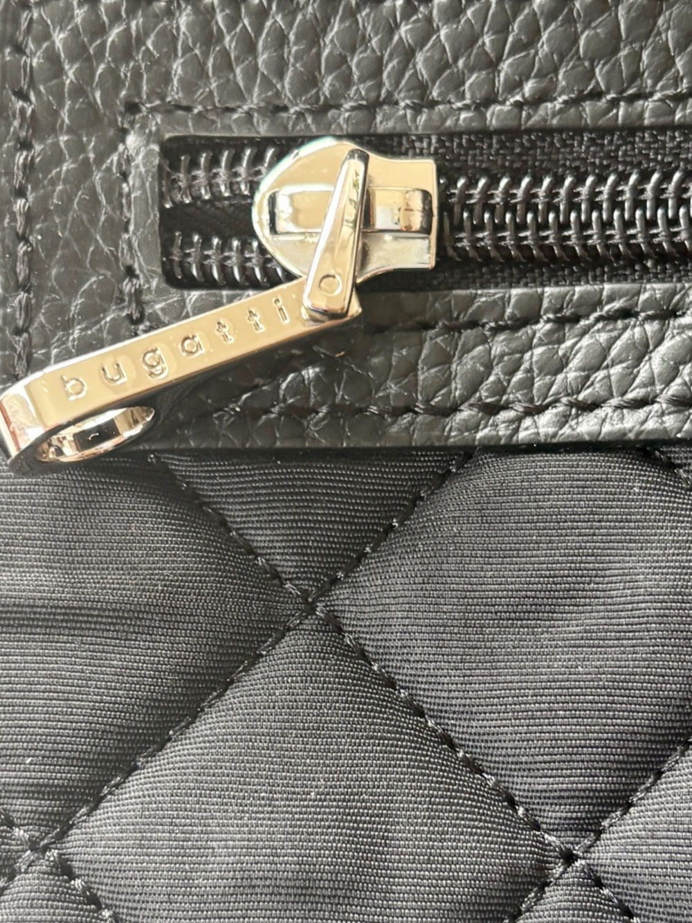 Black Bugatti Recycled Nylon Crossbody Bag with Adjustable Strap. NEW ❤️ - Picture 5 of 11